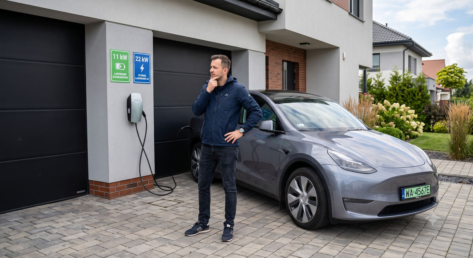 Jaka domowa stacja ładowania samochodów? 11 kW vs 22 kW – Stacja 11 kW czy 22 kW? Dopłacasz, ale skracasz czas ładowania o połowę. Sprawdź, dlaczego przy taryfach dynamicznych szybsze ładowanie to niższe rachunki za prąd- co daje mniejsze wydatki na paliwo. Jaka domowa stacja ładowania samochodów? 11 kW vs 22 kW