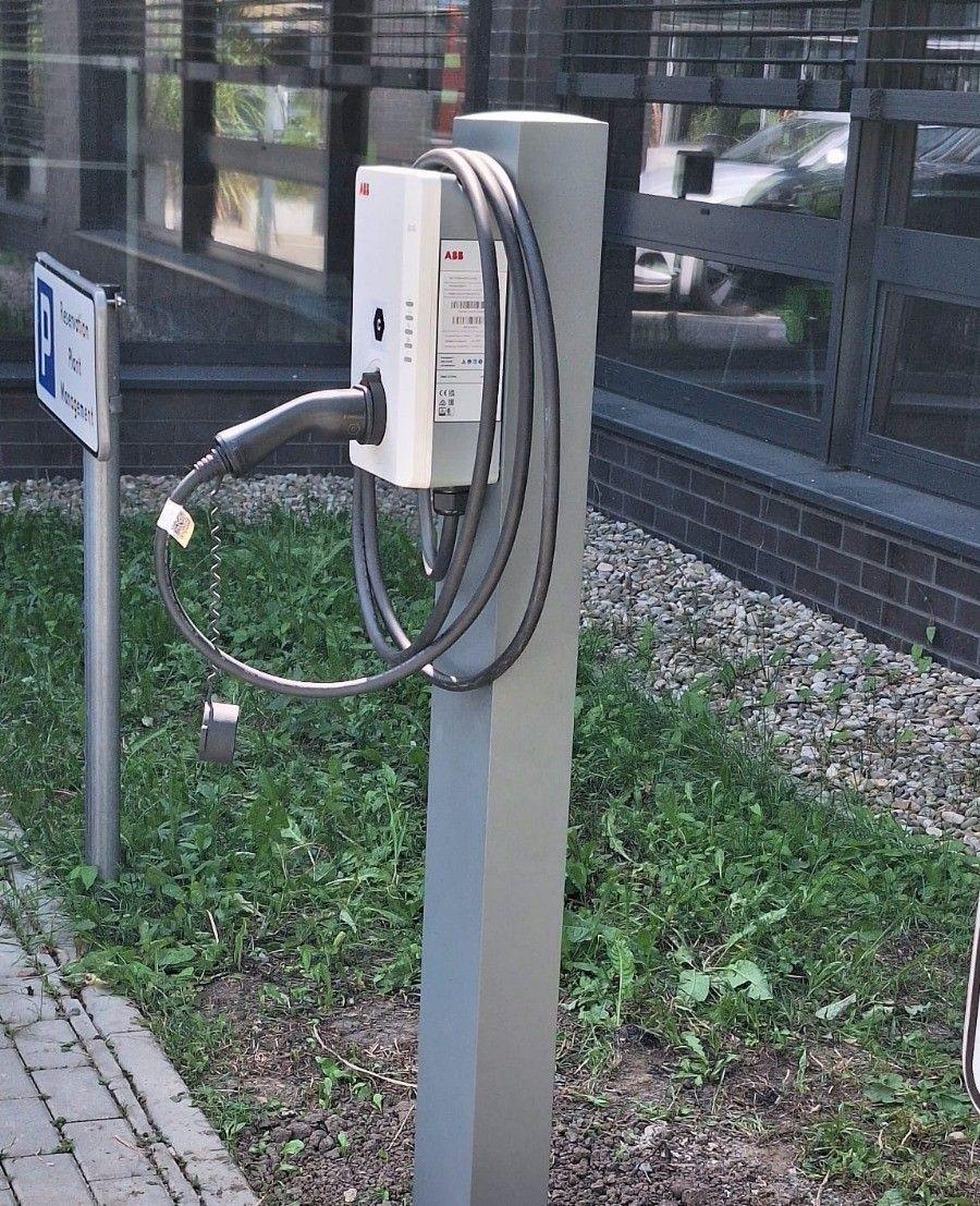 Stacja AC 22 kW przy siedzibie firmy